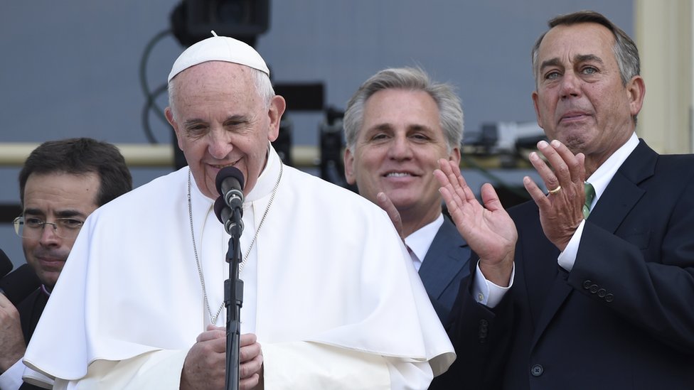 Джон Бонер и Папа Франциск 24 сентября 2015 г.