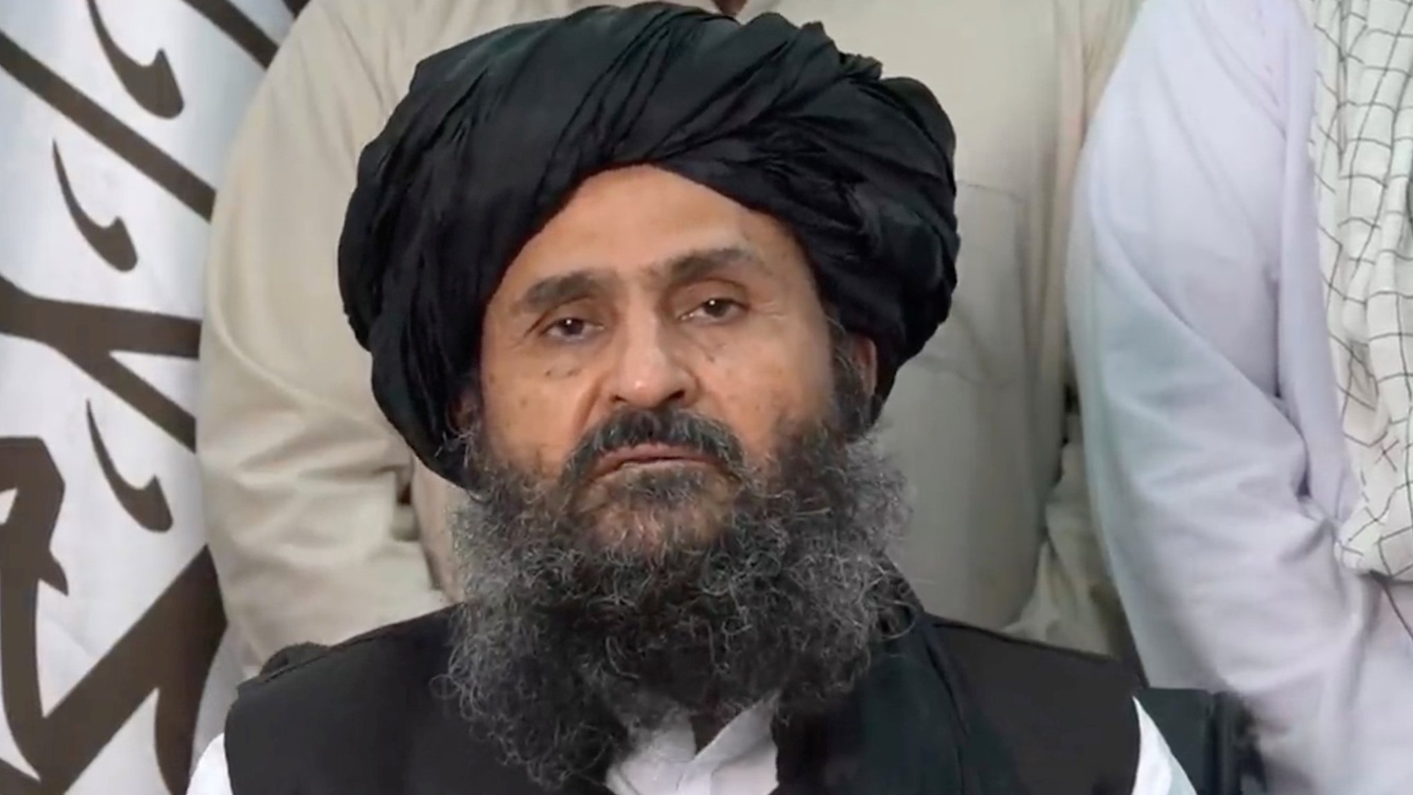Mullah Baradar image taken from a video recorded in an unidentified location and released on August 16, 2021