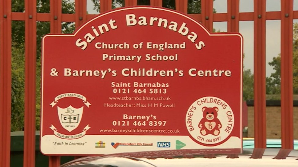 Suspended head teacher leaves St Barnabas Primary School - BBC News