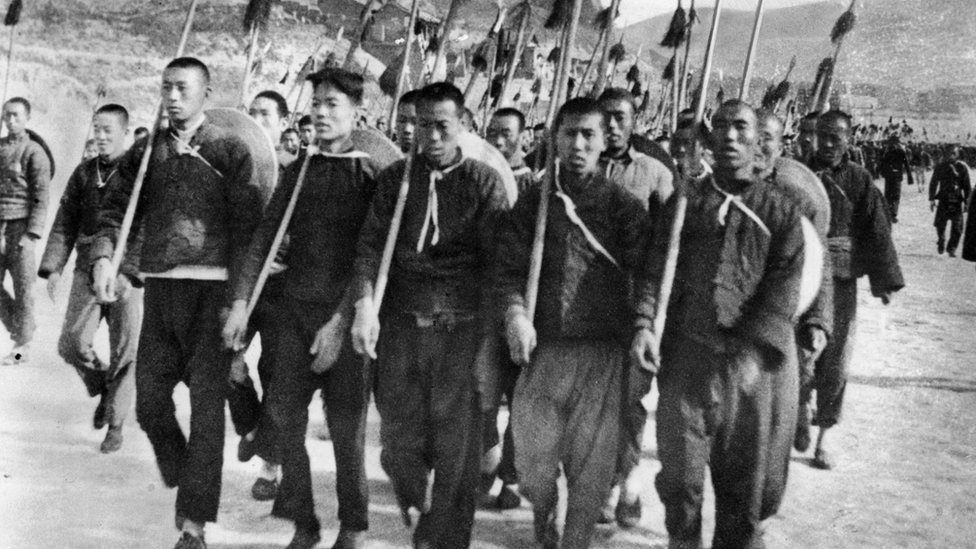中國東北某處的八路軍士兵（1937年）