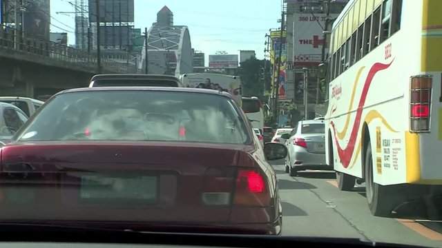 traffic jam in Manila