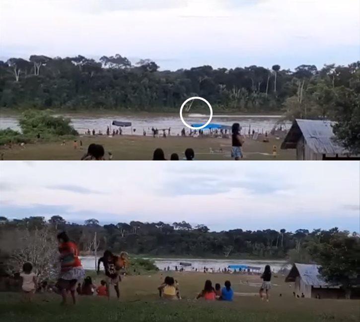 Screengrabs of video of attack shared by the Hutakara Association