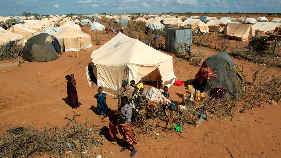 Беженцы в лагере Дадааб, Кения, 19 окт. 11
