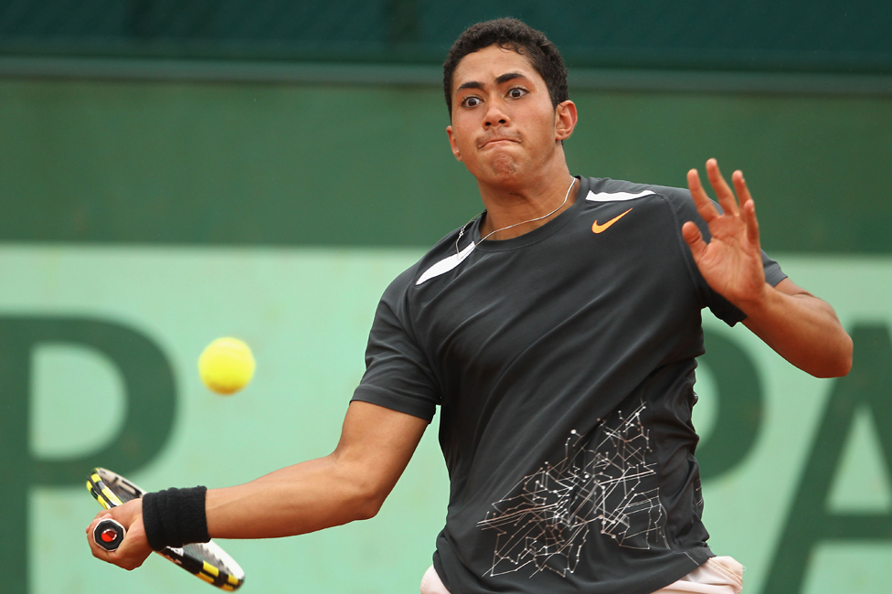 Karim Hossam jugó en el torneo juvenil de Roland Garros en 2012.
