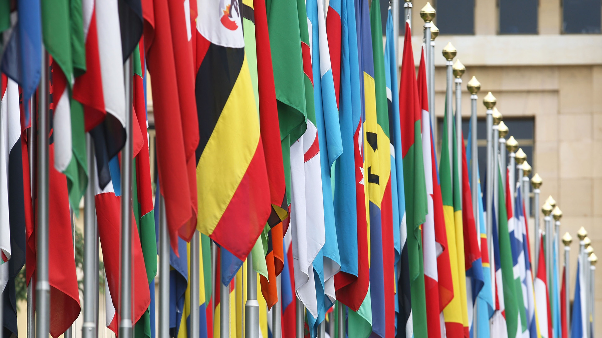 Flags at the UN