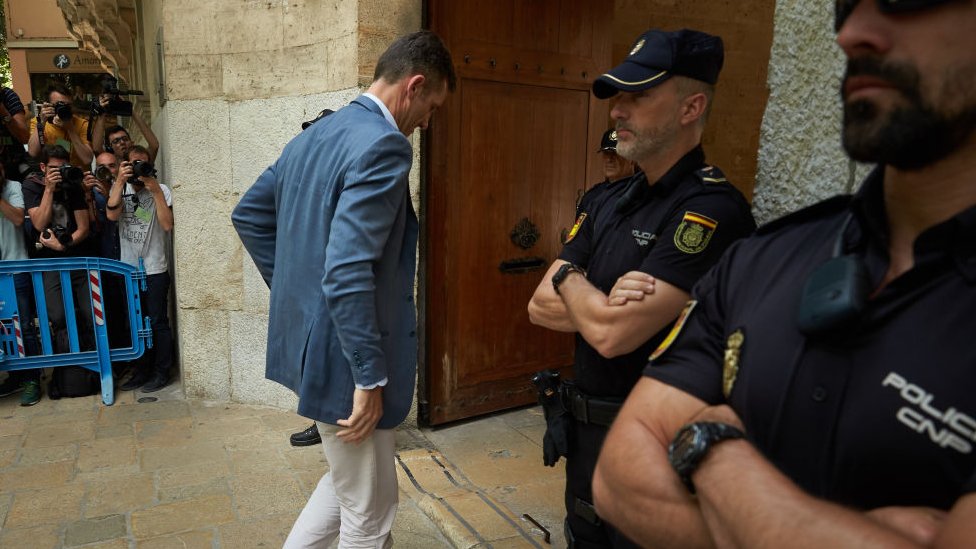 Iñaki Urdangarín visita el juzgado en Palma de Mallorca en 2018