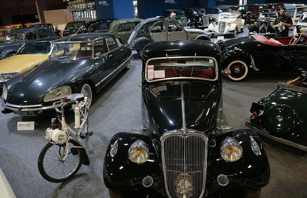 Trigano's collection of vintage Citroens at auction in 2016