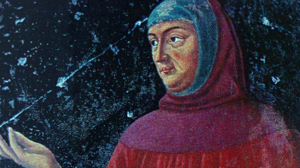 Retrato del siglo XIV de Giovanni Boccaccio (1313-1375)