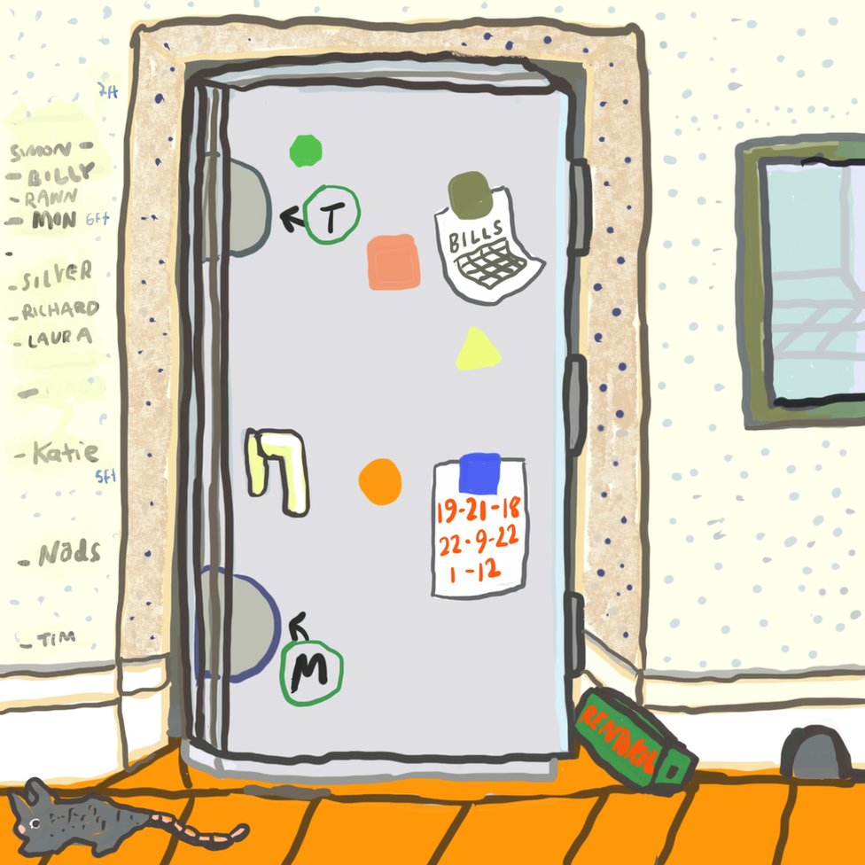 Ilustracija: Crtež na frižideru