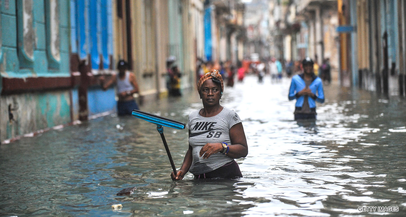 Flooding in Havana, Cuba, after Hurricane Irma