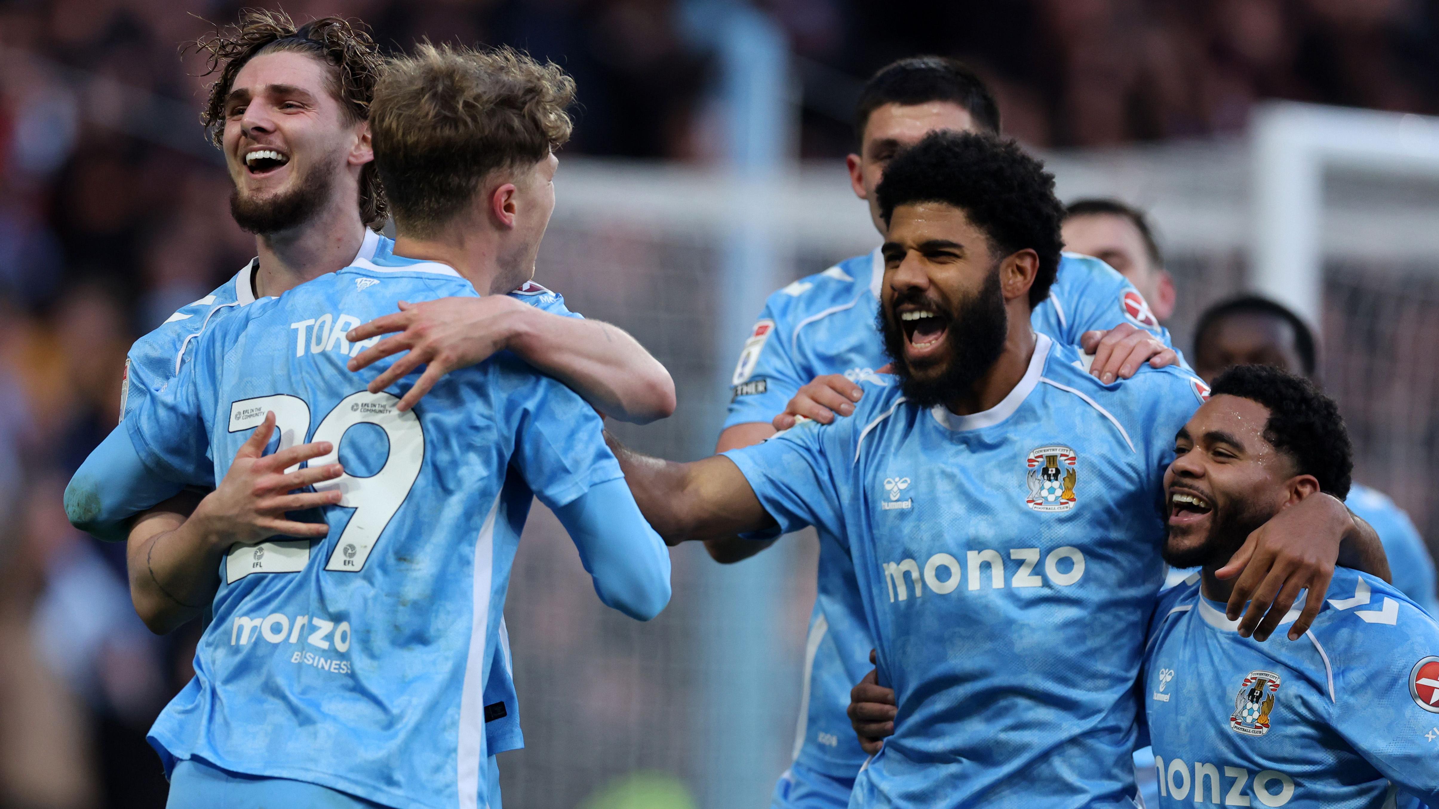 Sottobicchieri in vetro Coventry City (tema della squadra di