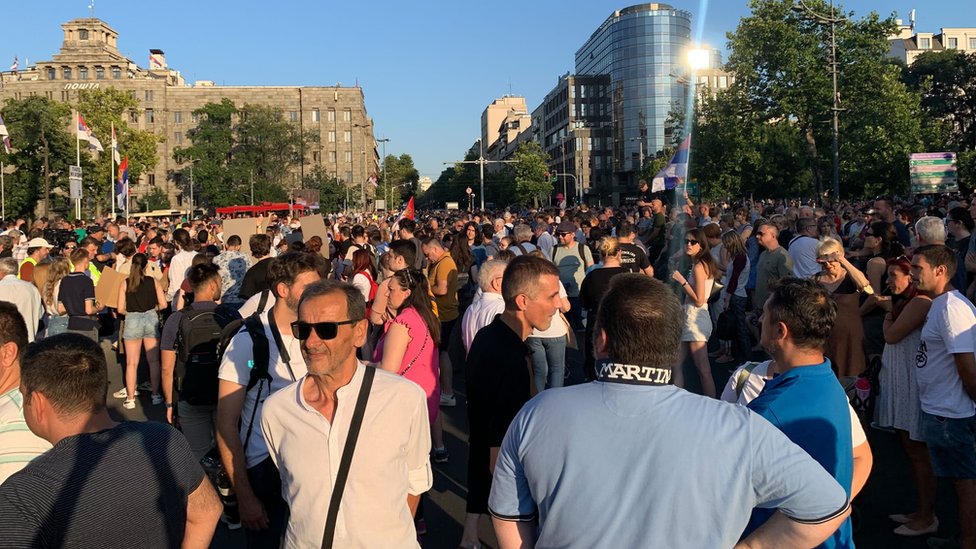 protest, Beograd, Srbija protiv nasilja