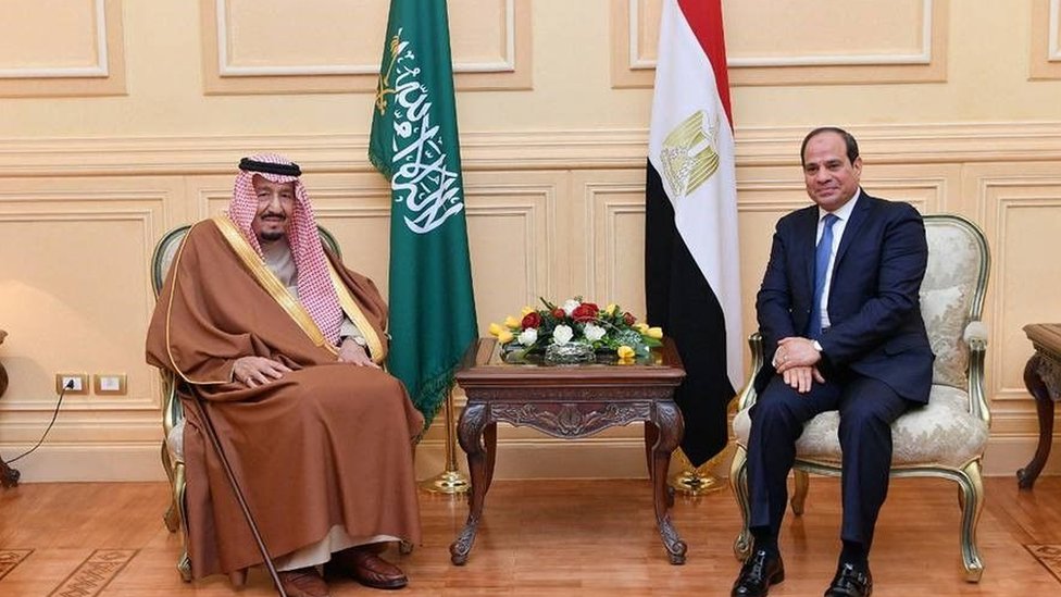 Kral Salman ve Mısır Devlet Başkanı El Sisi