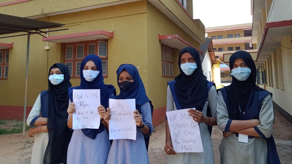 Kannada School Xnxx - Udupi hijab issue: The Indian girls fighting to wear hijab in college - BBC  News