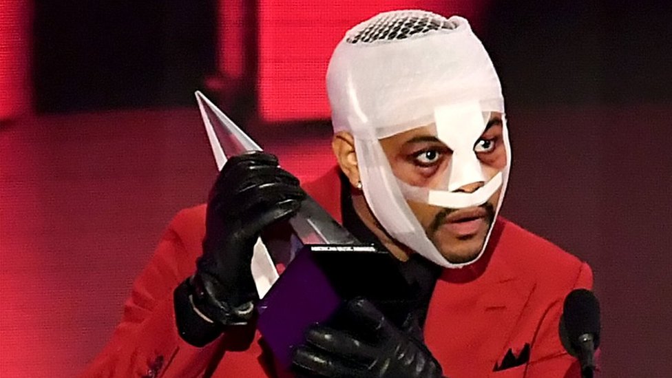 The Weeknd's Bandaged Face at 2020 AMAs Explained – Billboard