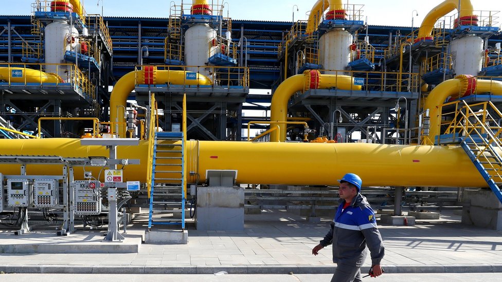Nord Stream 2 plant in Russia