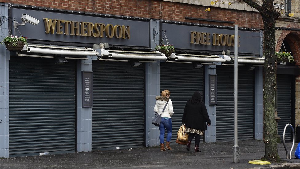 Closed Wetherspoon pub