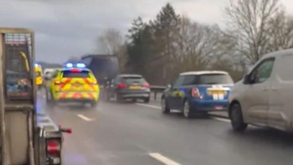 Tonbridge Delays as car overturns in A21 incident BBC News