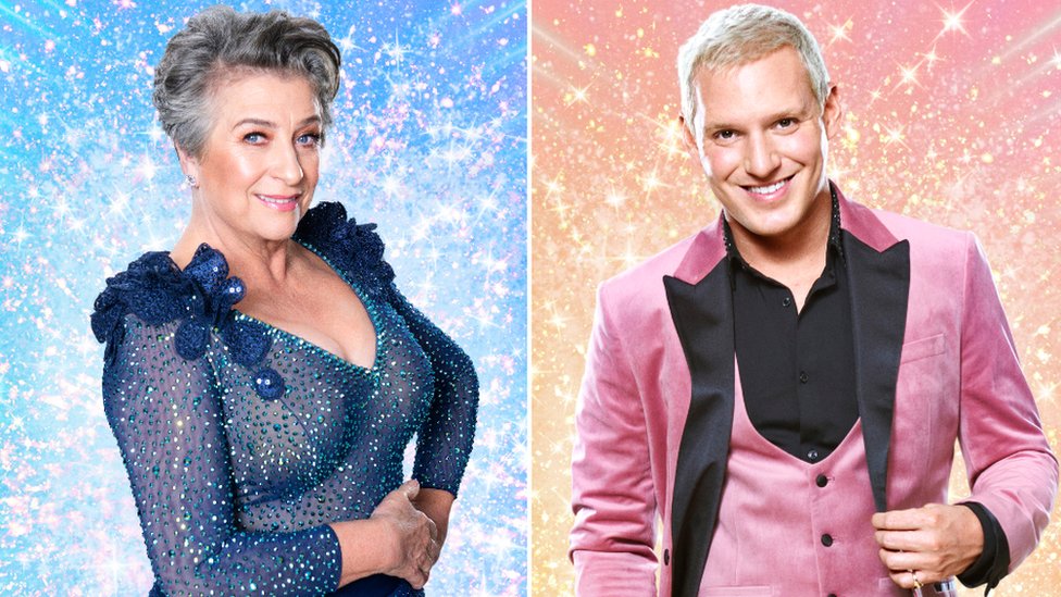 Caroline Quentin and Jamie Laing