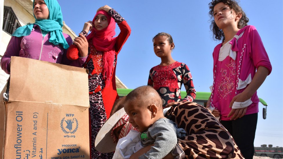 Millones de sirios han sido desplazados por sus hogares a causa de la guerra, que dura ya siete años. Refugiados sirios