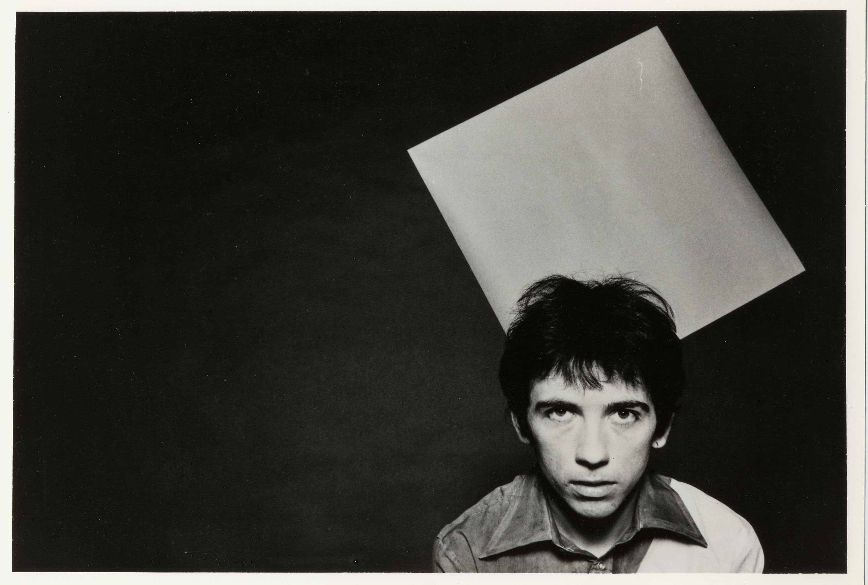 Portrait image of Pete Shelley, taken around 1978, by Chris Gabrin