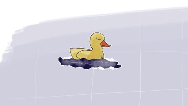 Un pato amarillo