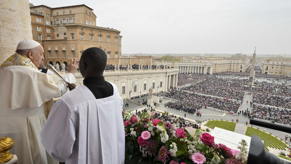 Pope Francis delivers Easter Mass at the Vatican