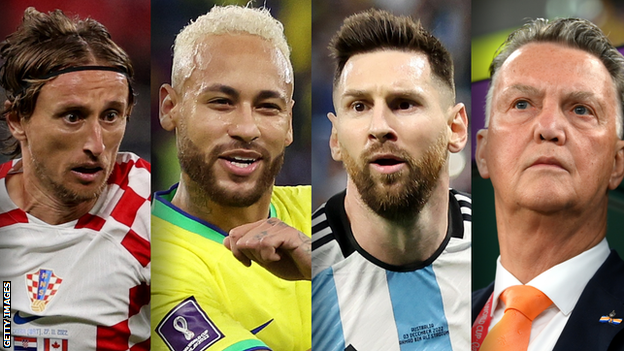 Luka Modric, Neymar, Lionel Messi, dan Louis van Gaal