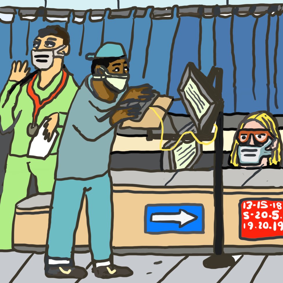 Ilustracija: Vizita u bolnici
