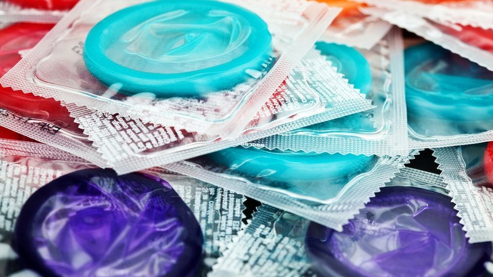 Pile of condoms