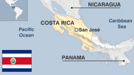 Map Of Nicaragua And Costa Rica Costa Rica Country Profile - Bbc News
