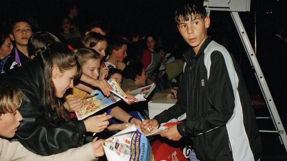 Rafael Nadal a los 14 años.