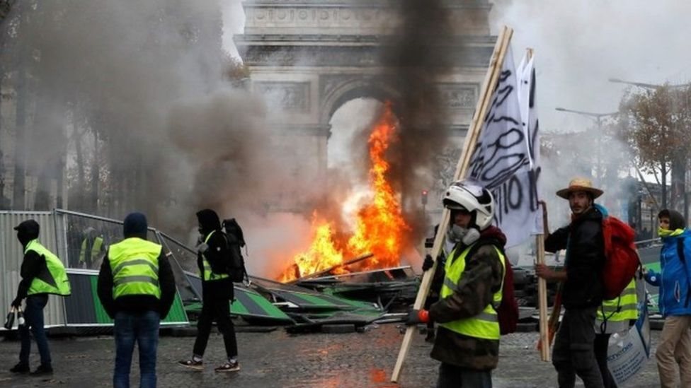 Manifestación en París