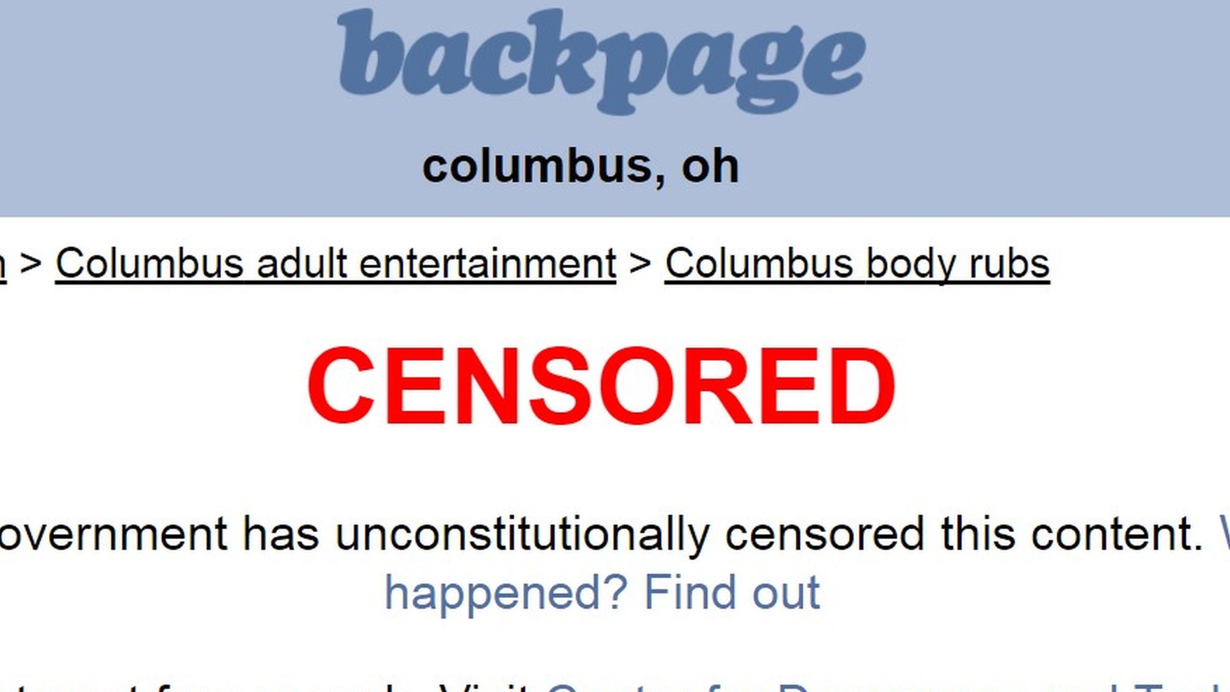 Columbus oh backpage www Columbus Backpage