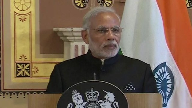 Indian PM Narendra Modi in the UK: Day one in 60 seconds - BBC News