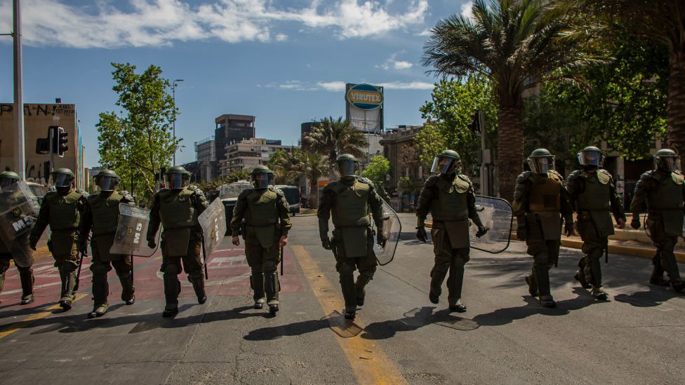 Policías en Chile