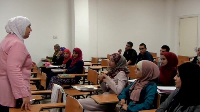 Arab students in the Hashemite university in Jordan