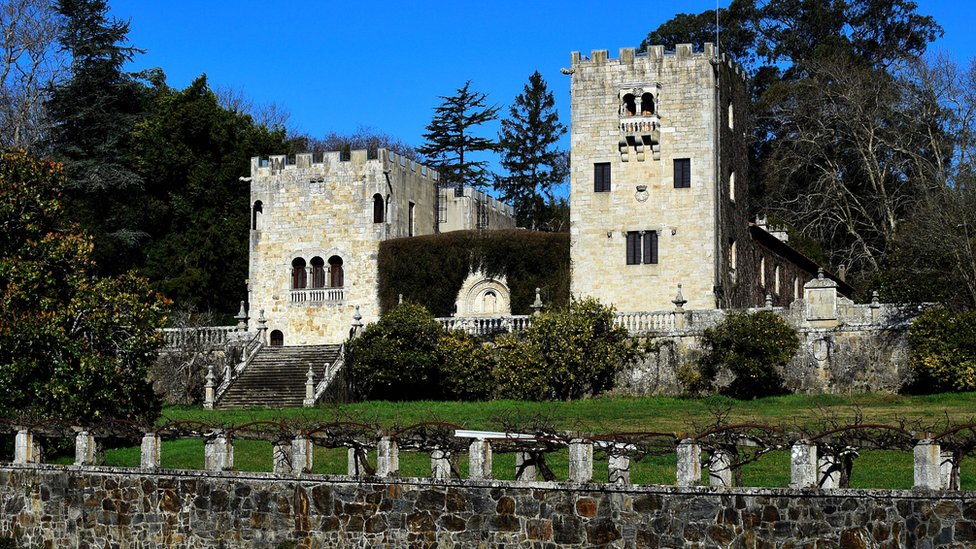 General view of the Pazo de Meiras palace