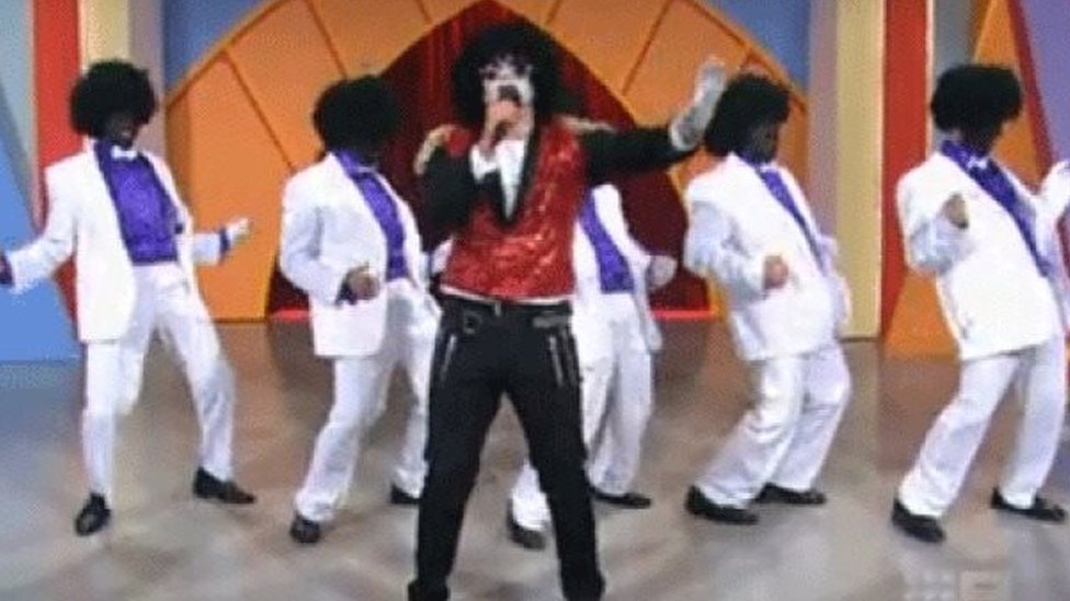 Группа пародий на Jackson 5 на австралийском телевидении