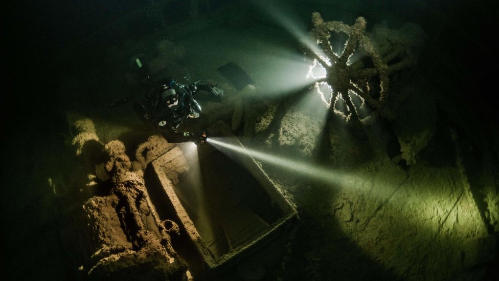 El SS Hornstein fue un buque de carga alemán que encalló en el Mar Báltico en 1905. Foto: Anders Nyberg Restos del buque de carga alemán SS Hornstein Foto: Anders Nyberg