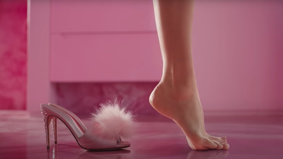 Still from the Barbie trailer