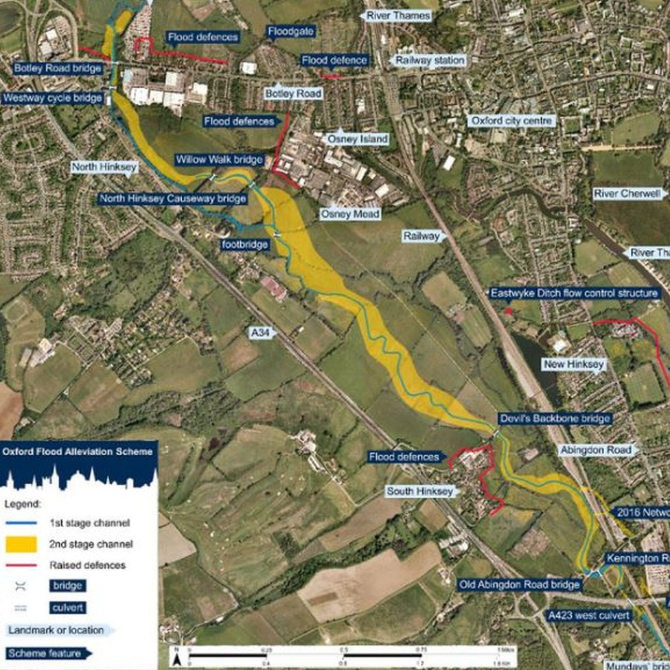 Карта Оксфордской схемы смягчения последствий наводнения
