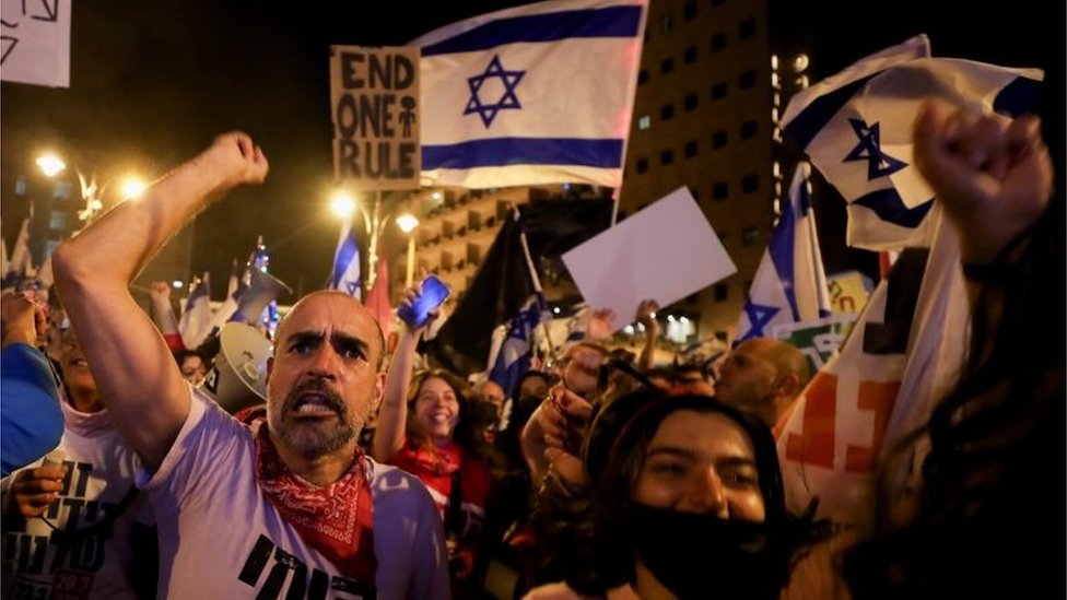 Anti-Netanyahu demonstration in Jerusalem (20/03/21)