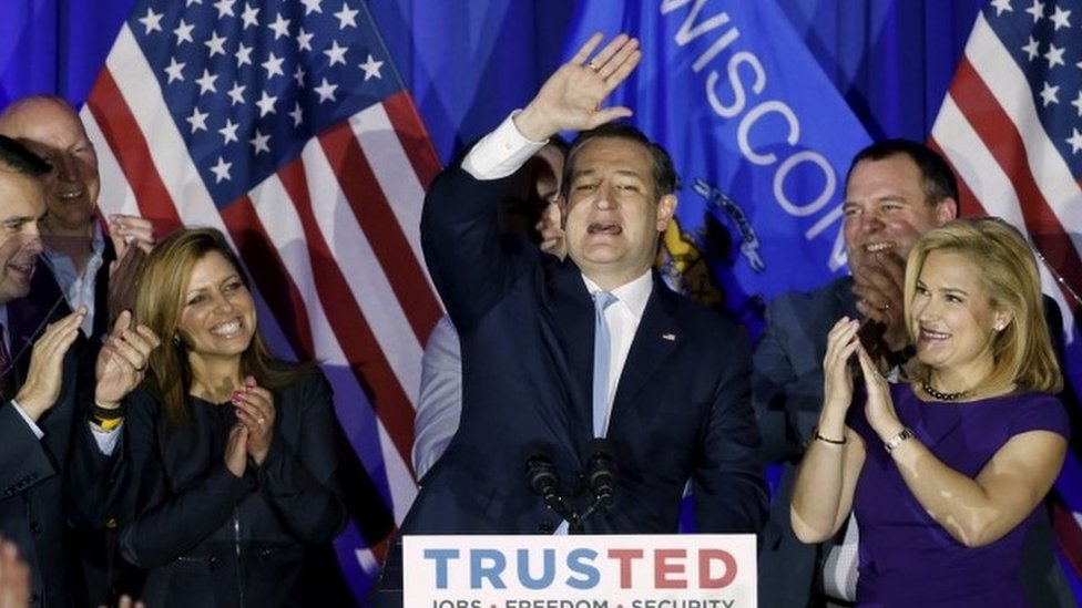 US election Ted Cruz boosted by Wisconsin win BBC News