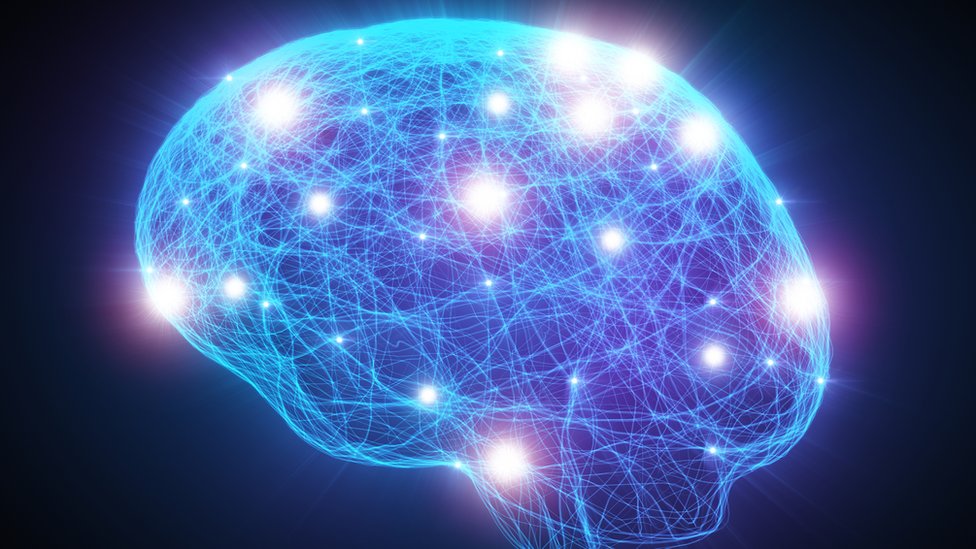 Imagen de un cerebro con sus conexiones.