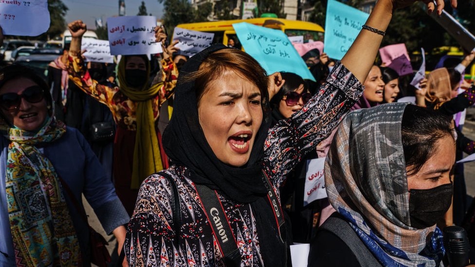 Manifestación en Kabul.