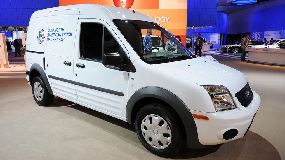 A Ford Transit Connect van