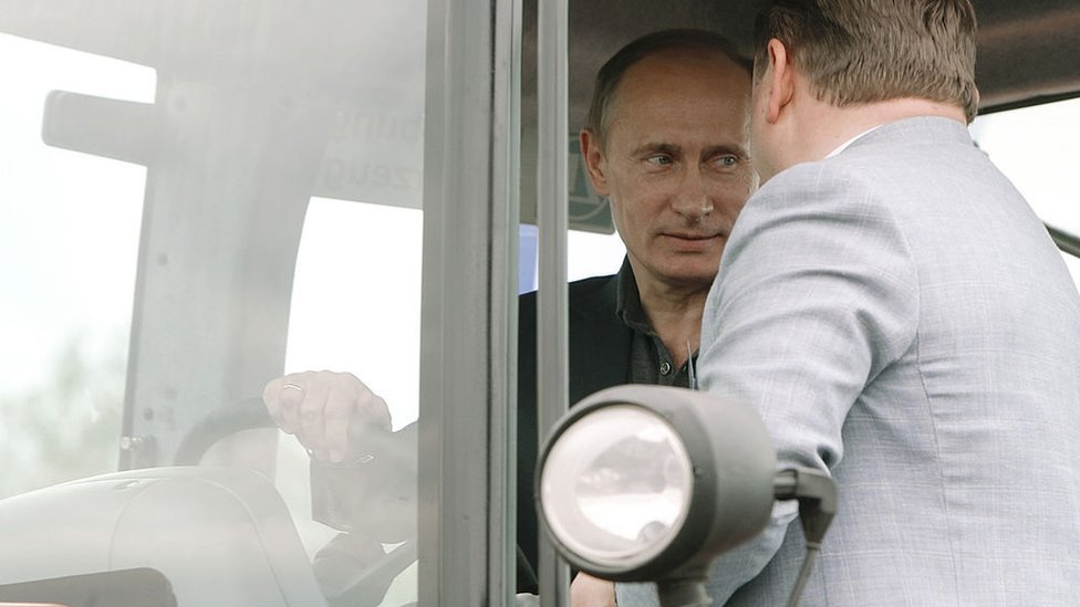 Za volanom tokom posete ruskom gradu Tambov 2010. godine