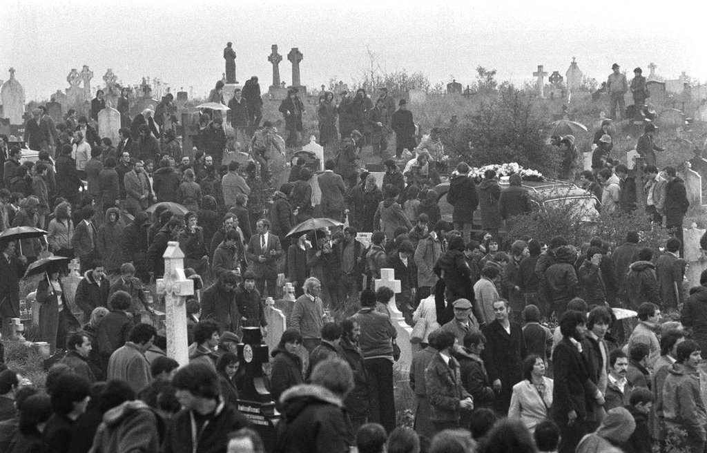 The funeral of Bobby Sands