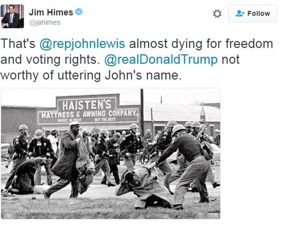 Твит конгрессмена из Коннектикута Джима Хайнса